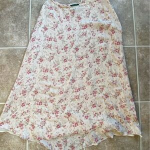 Lauren Ralph Lauren silk floral skirt